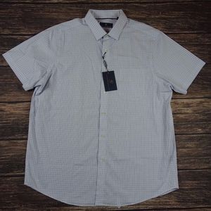 Hart Schaffner Marx Shirt Blue Mens XL